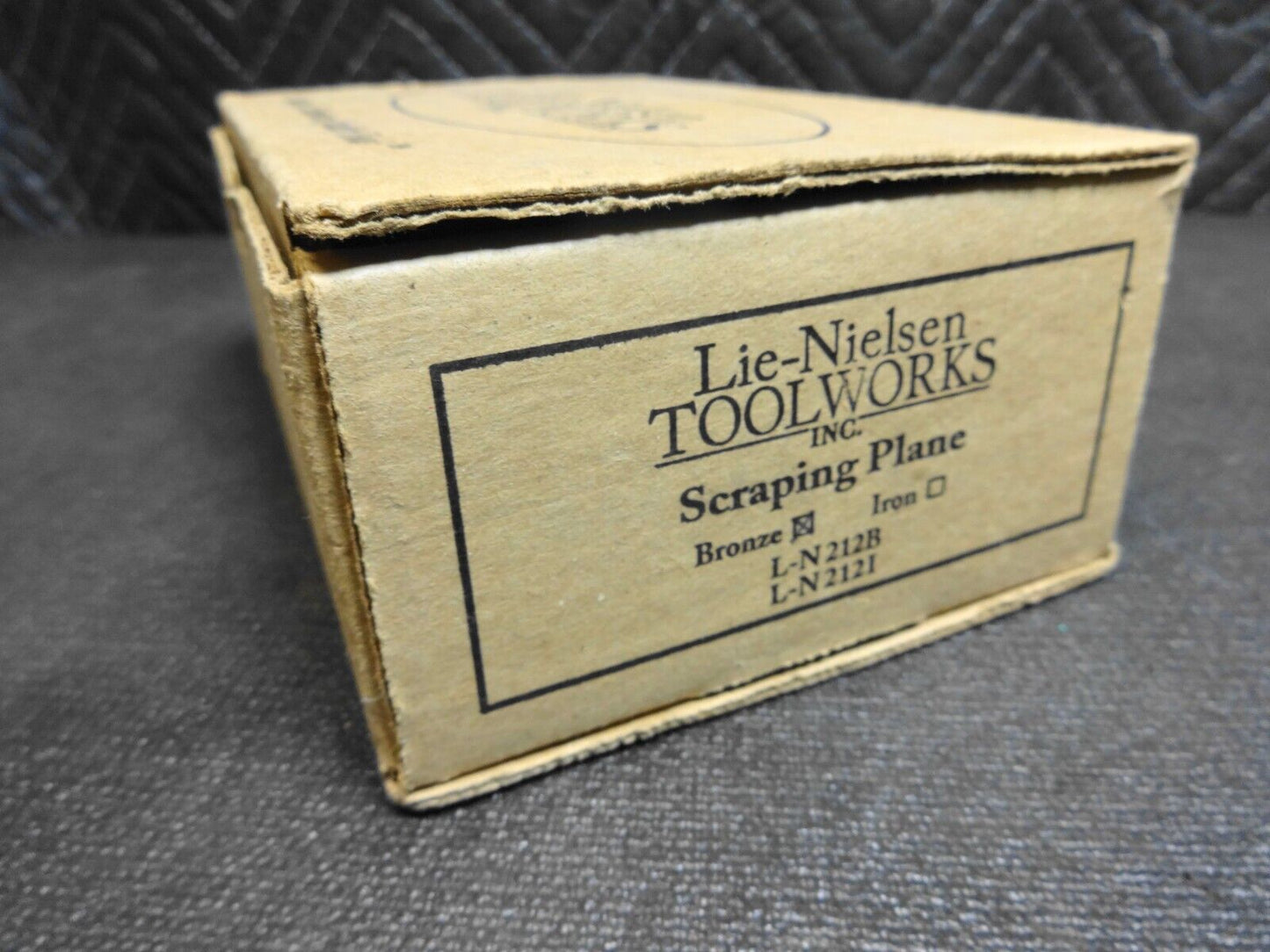 Lie Nielsen Tools Hand Plane Box for L-N212I L-N212B (BOX ONLY - NO TOOL)