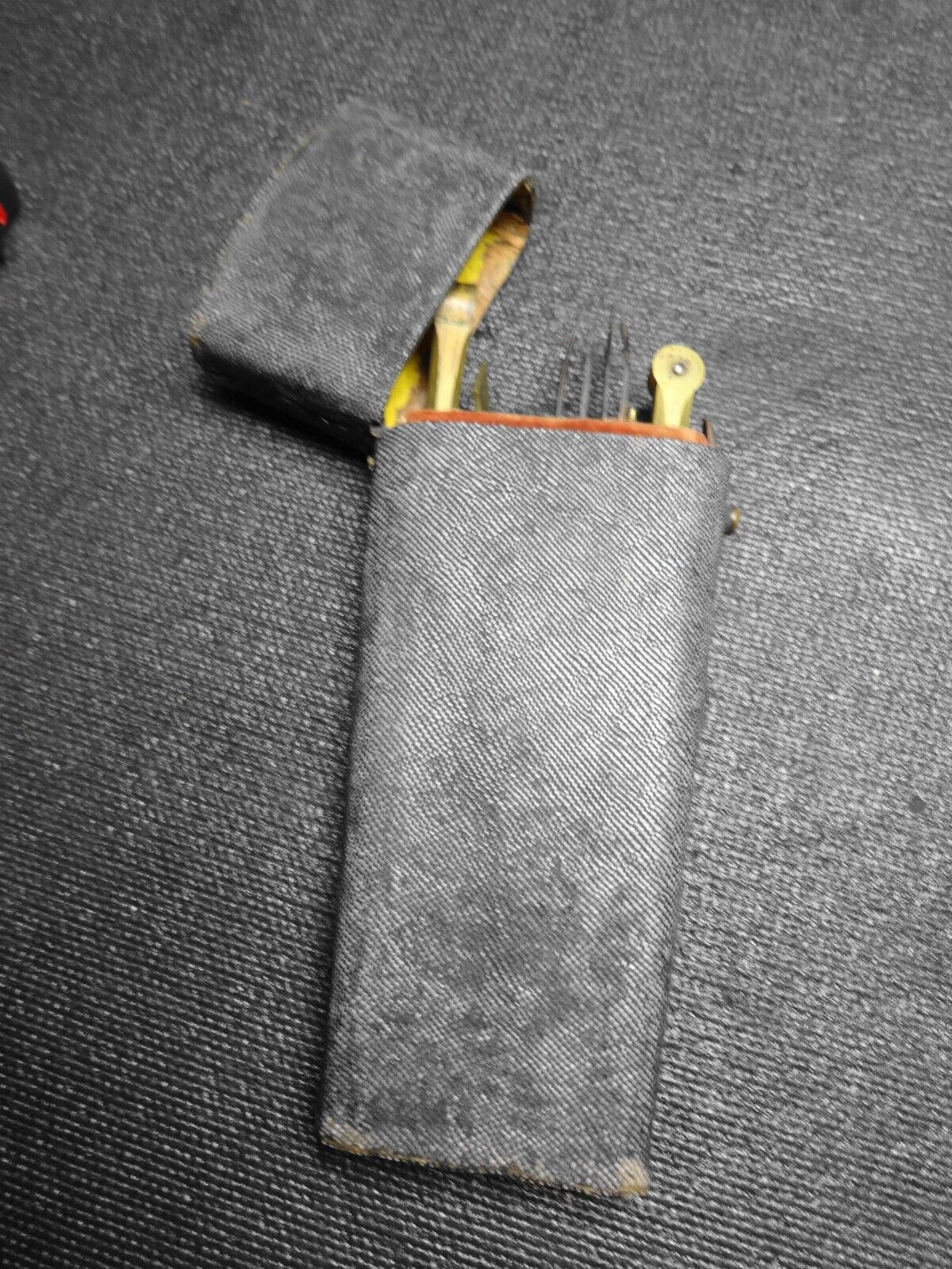 Antique Georgian Shagreen Etui Drafting Tools Kit Architect Cartography Box RARE