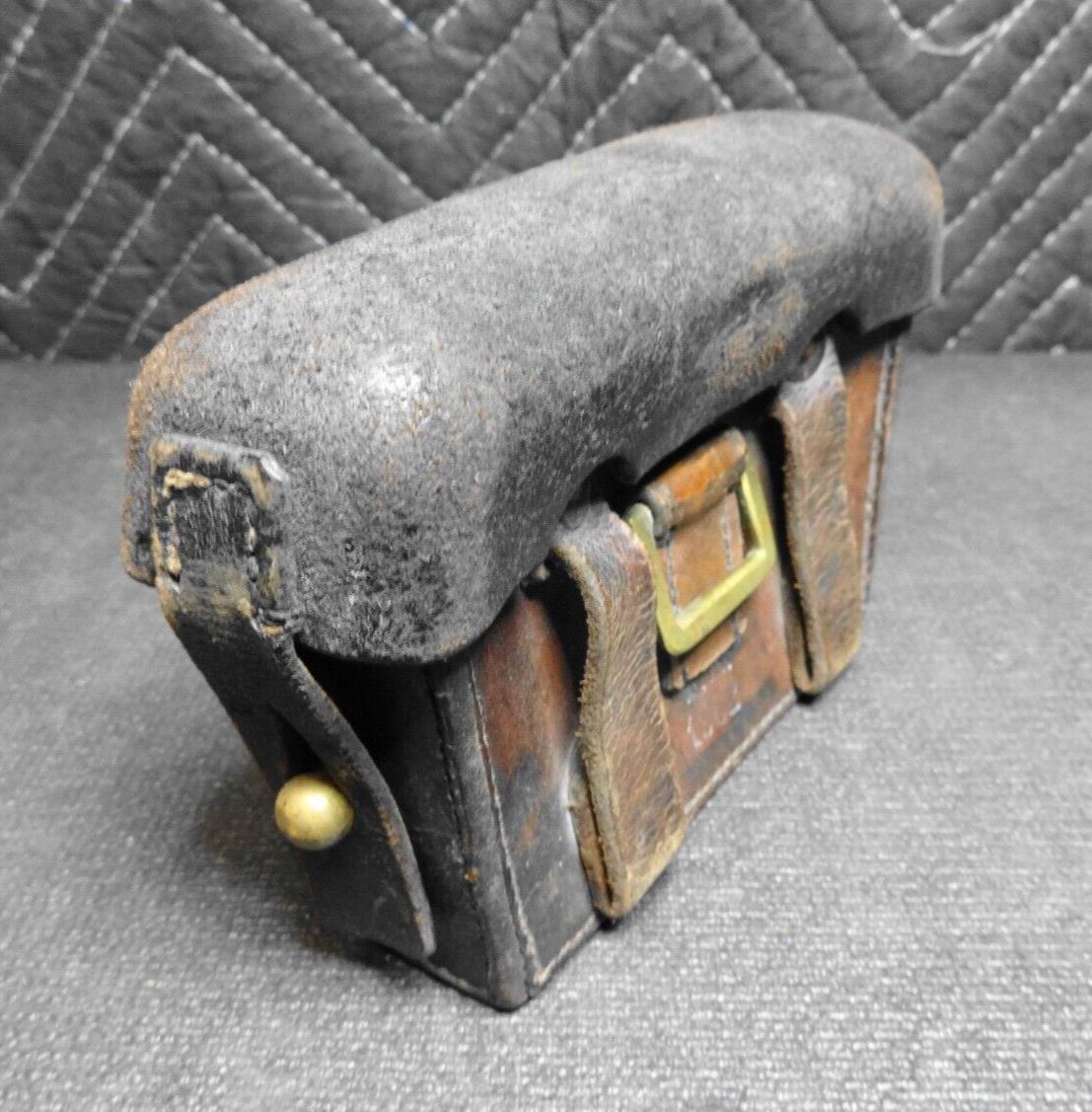 WW1 IMPERIAL GERMAN ARMY LEATHER AMMO POUCH ORIGINAL MAUSER