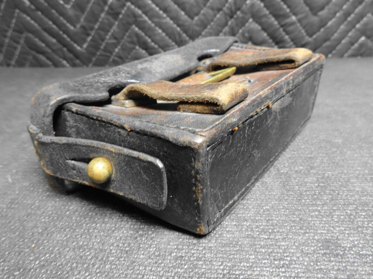 WW1 IMPERIAL GERMAN ARMY LEATHER AMMO POUCH ORIGINAL MAUSER