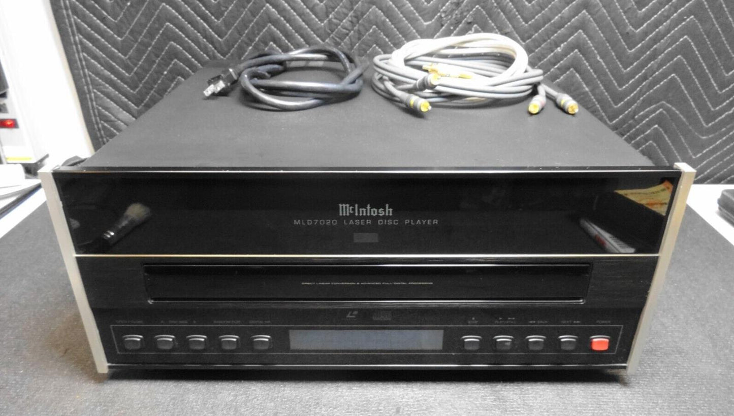 RARE VINTAGE MCINTOSH MLD7020 LASER DISK/CD PLAYER w/ AV Cables - *BROKEN*
