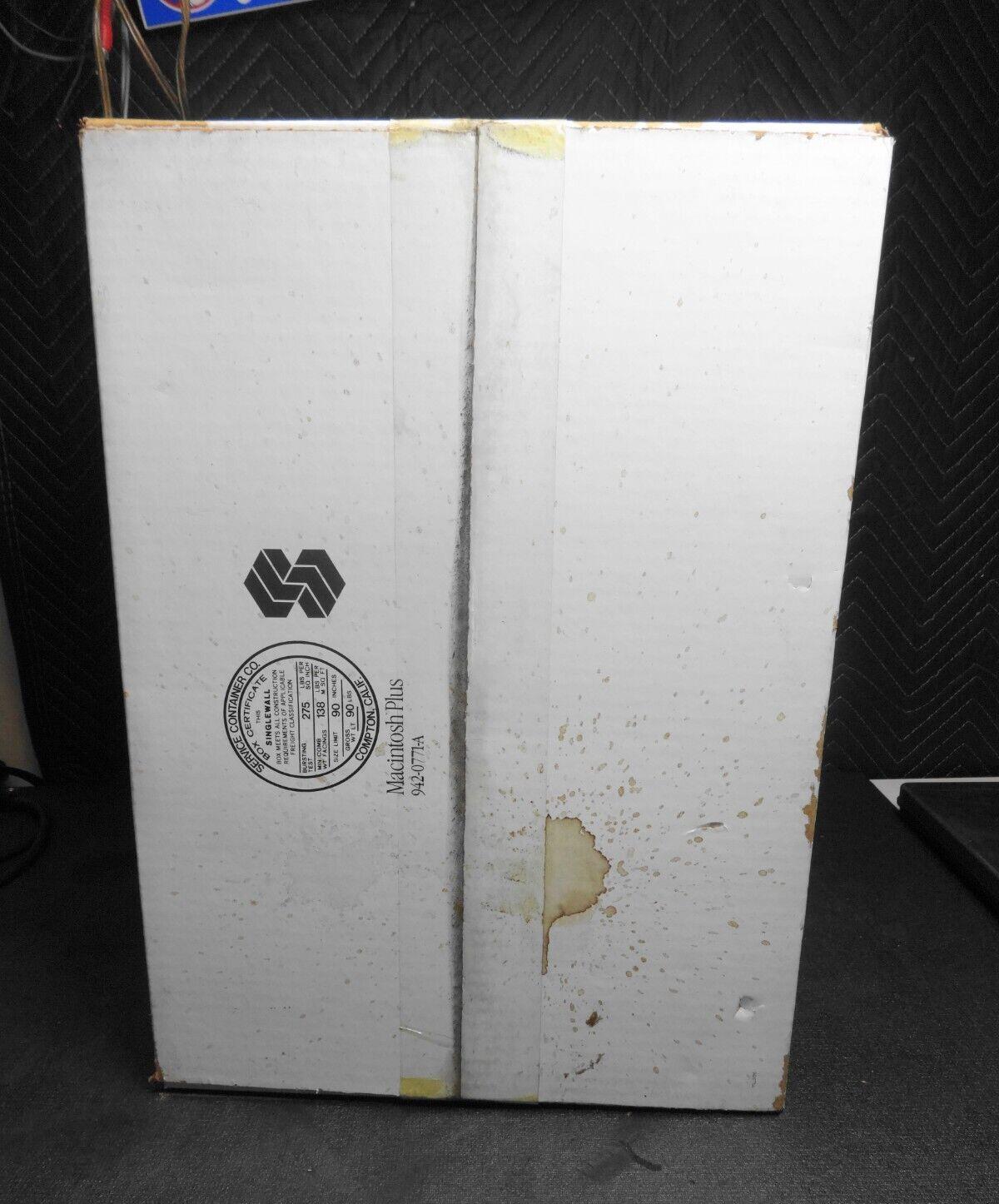 RARE Macintosh Plus Original Box Only Vintage w/ Foam, Stickers, Accessory Box