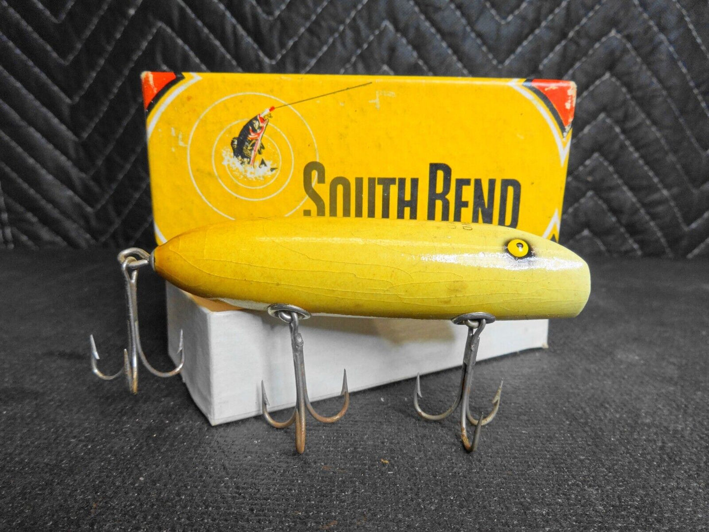 VINTAGE SOUTH BEND LURE - BASS ORENO 973 WITH BOX