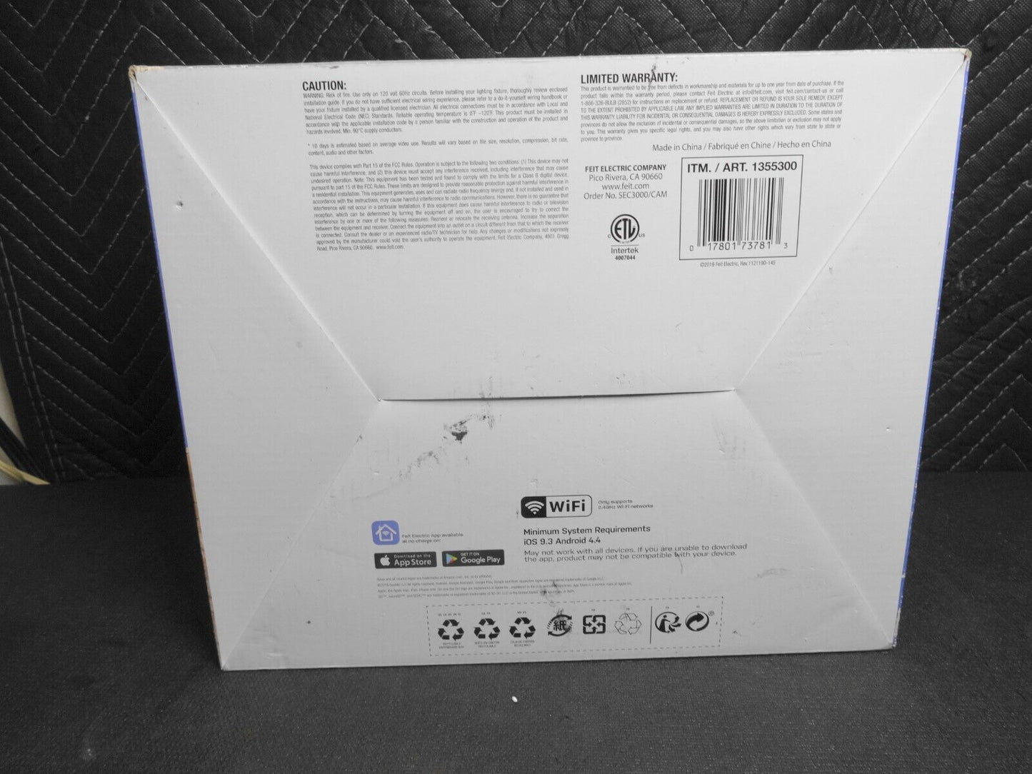 Feit Electric LED Dual Head Motion Sensor Smart Floodlight Security Camera NEW