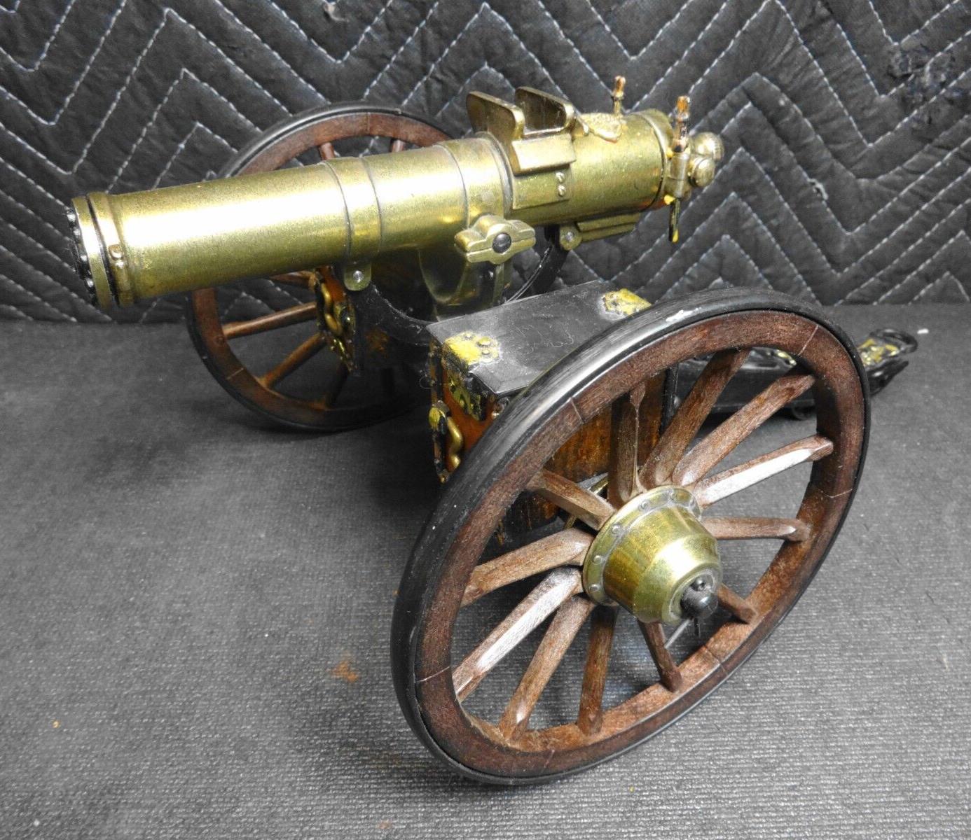 Vintage Mechanical Replica Desktop Artillary GATLING GUN 1883 Hartford Conn.