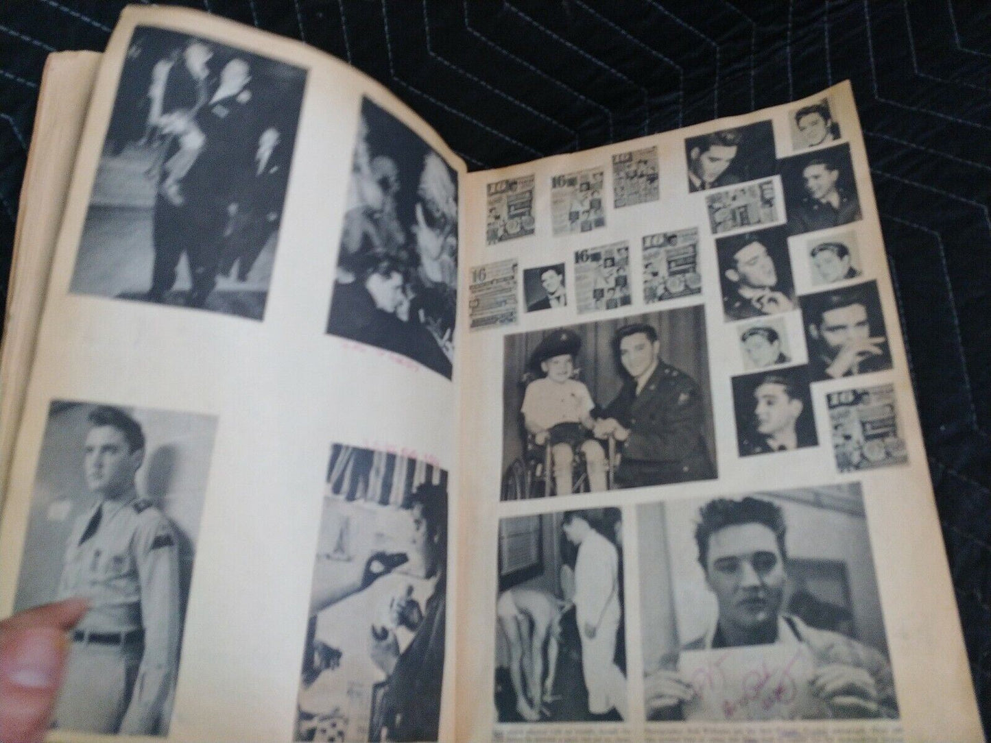 Elvis Presley Scrapbook - Vintage Collectible w/ 1960 Yearbook w/ Stickers