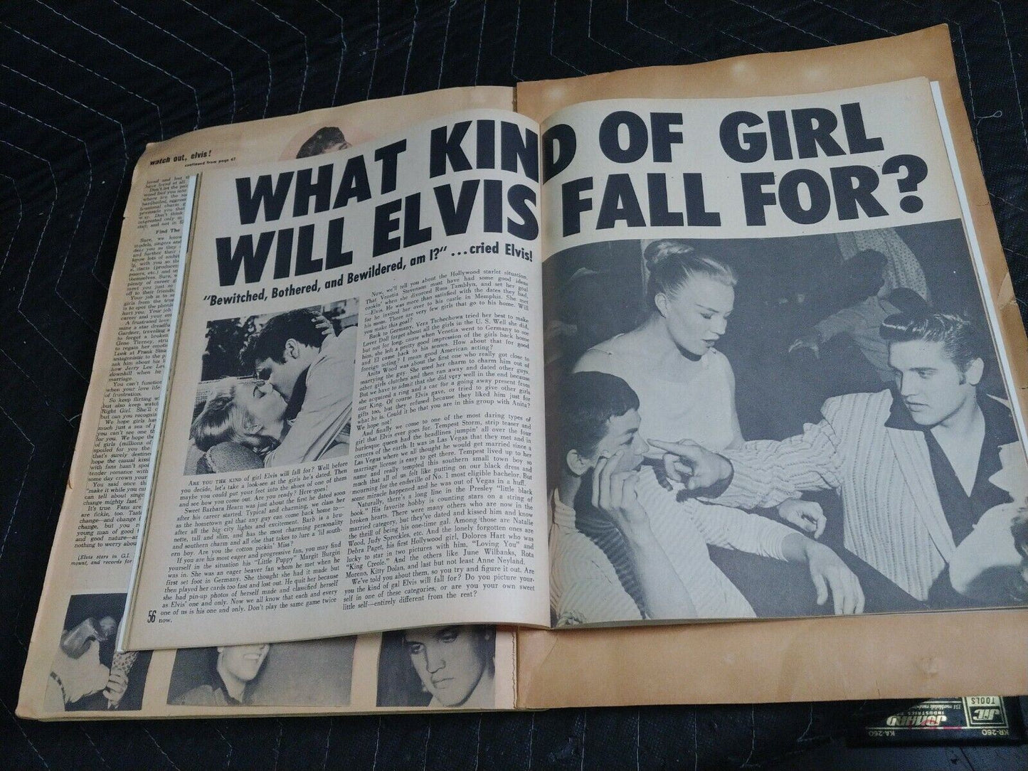 Elvis Presley Scrapbook - Vintage Collectible w/ 1960 Yearbook w/ Stickers