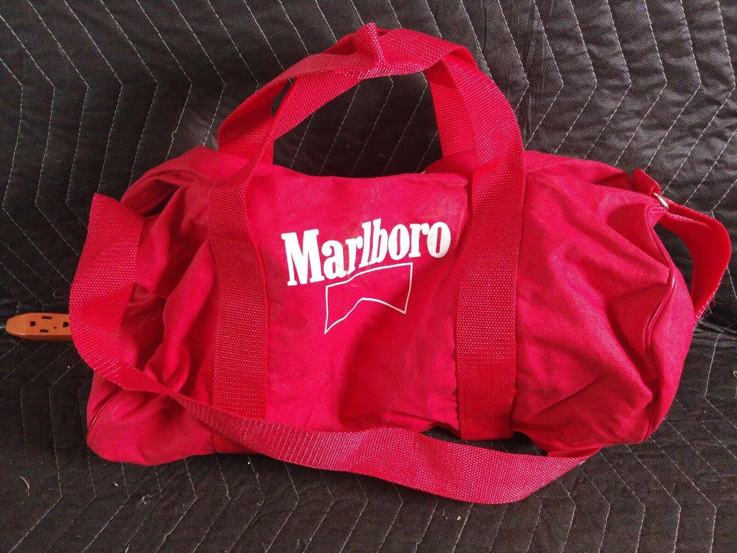 Vintage Marlboro 80’s Sports Gym Bag with straps - 17" long x 28" circumference