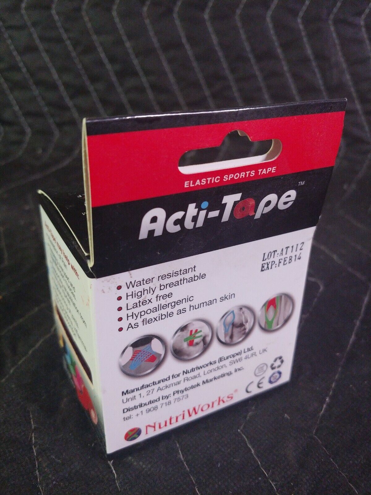 Nutriworks Acti Tape New Red Color Sports Recovery in Box