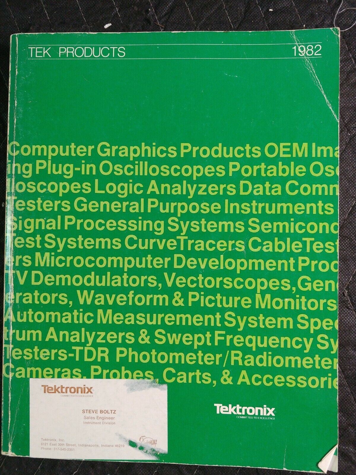 Tektronix Tek Products Catalog 1982 Oscilloscopes Modules Probes ineedths