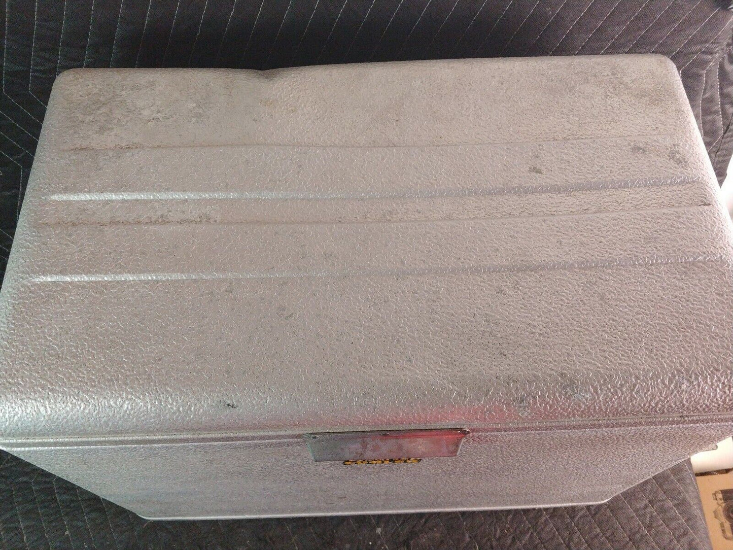 CRONCO COOLER BY CRONSTROMS MGF VINTAGE ALUMINUM TEAK FISH HUNT PICNIC BOAT TRIP