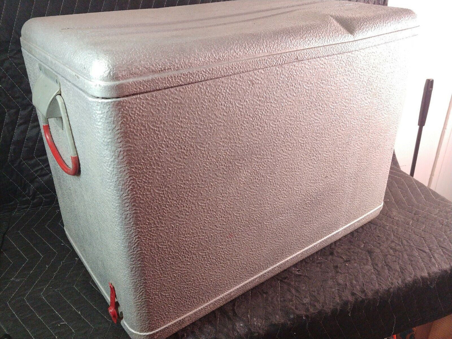 CRONCO COOLER BY CRONSTROMS MGF VINTAGE ALUMINUM TEAK FISH HUNT PICNIC BOAT TRIP