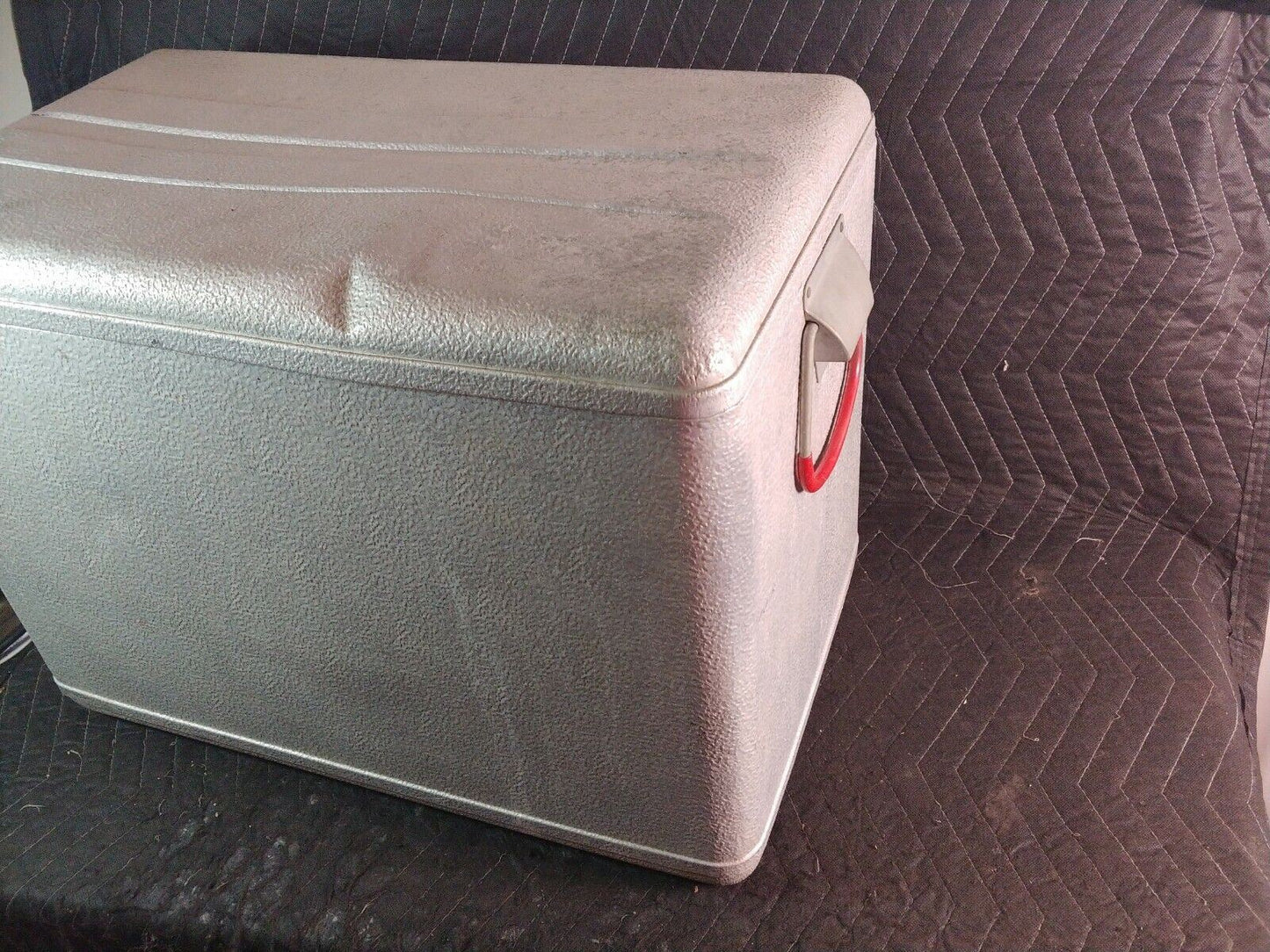 CRONCO COOLER BY CRONSTROMS MGF VINTAGE ALUMINUM TEAK FISH HUNT PICNIC BOAT TRIP