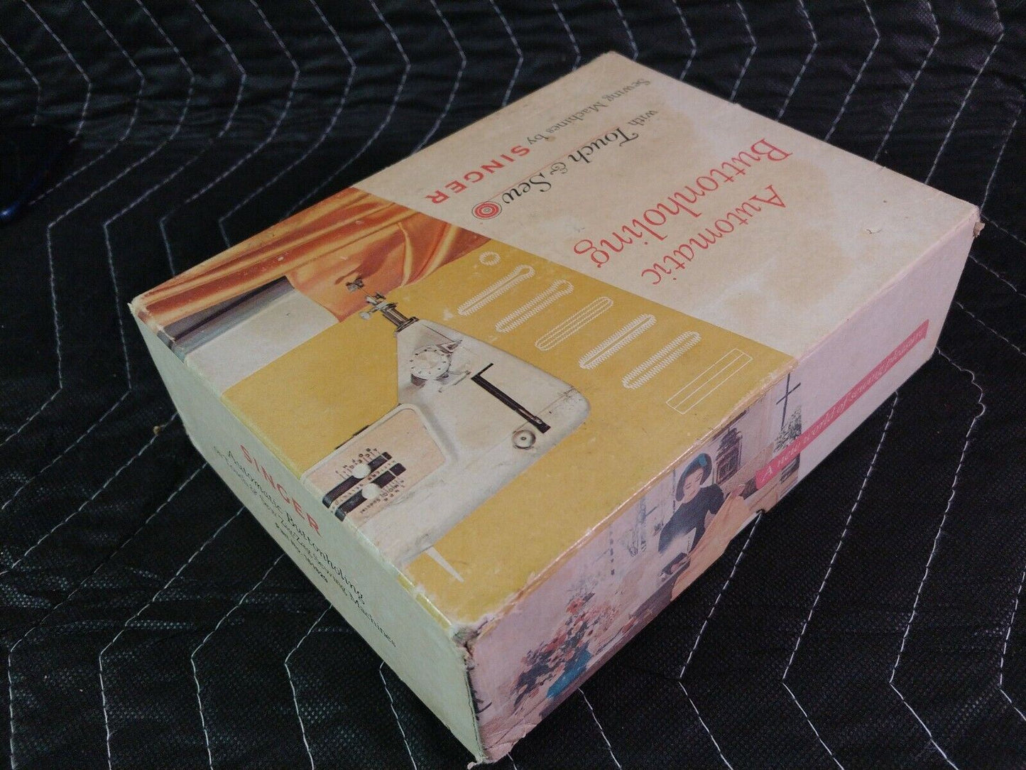 VINTAGE SINGER AUTOMATIC ZIGZAGGER BUTTON HOLDER STITCH PATTERN TEMPLATE