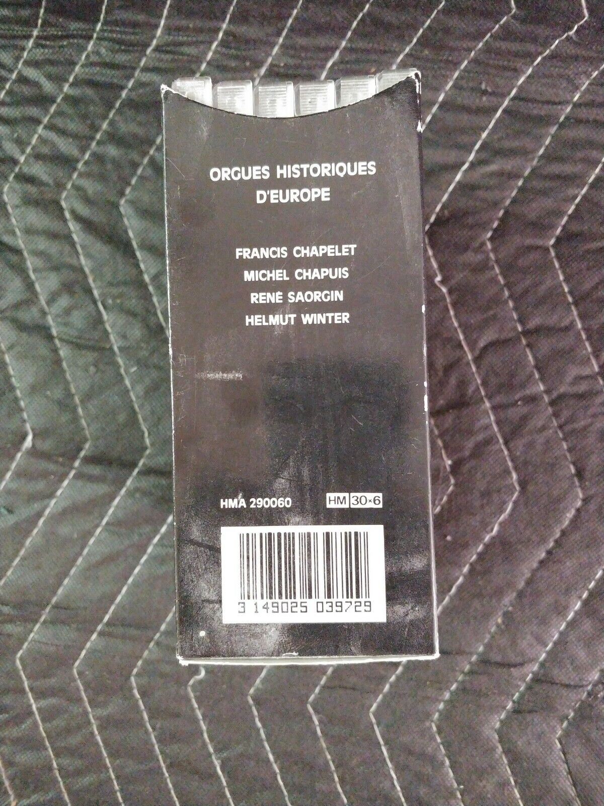 Orgues Historiques d´Europe CHAPELET SAORGIN CHAPUIS HARMONIA MUNDI 6 CD BOX