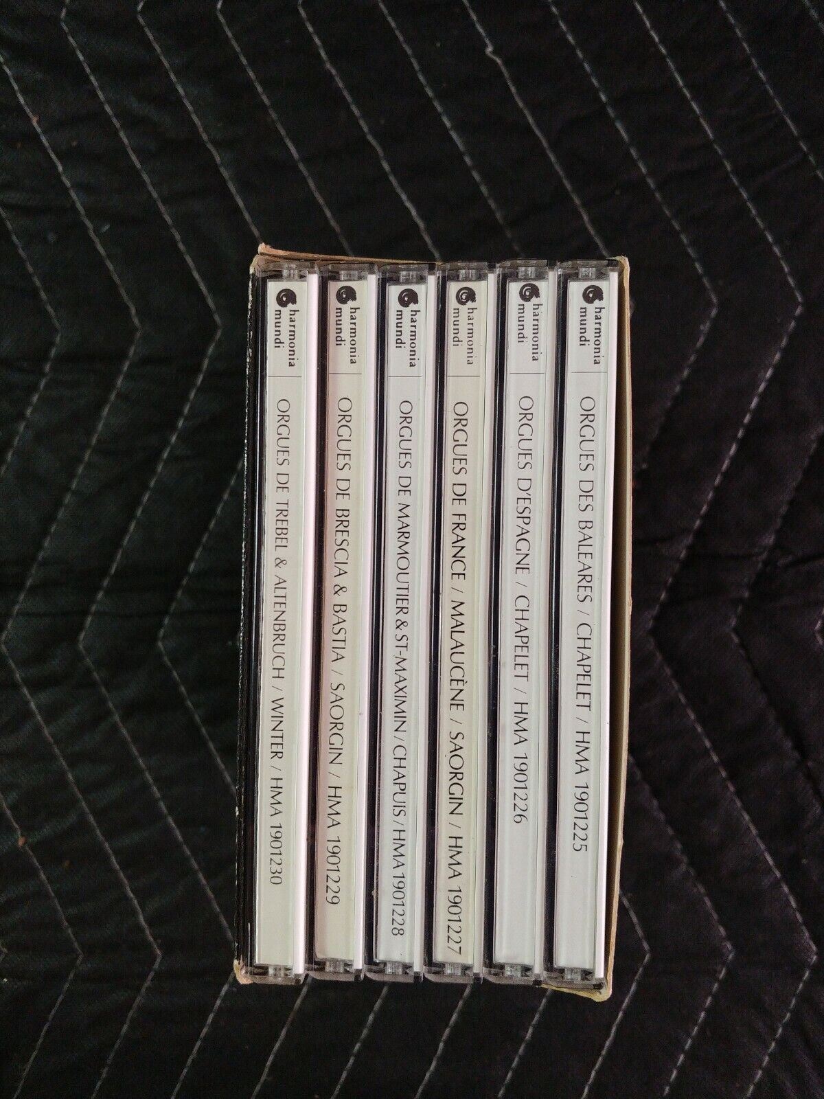 Orgues Historiques d´Europe CHAPELET SAORGIN CHAPUIS HARMONIA MUNDI 6 CD BOX