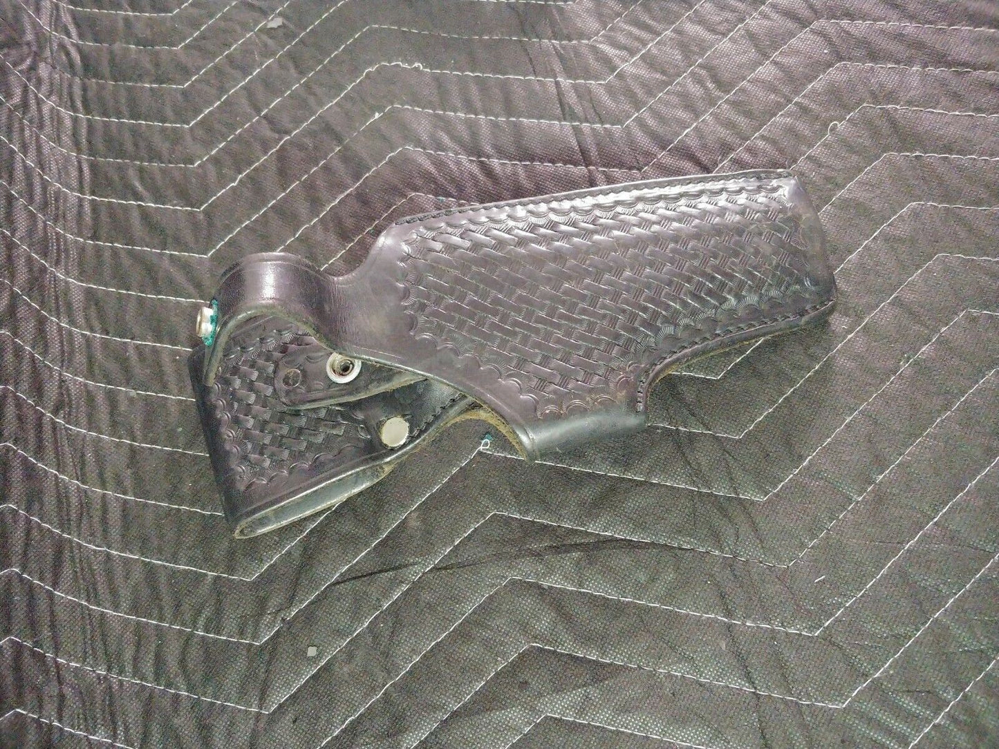 Vintage Safety Speed Black Leather Montebello California Holster 92