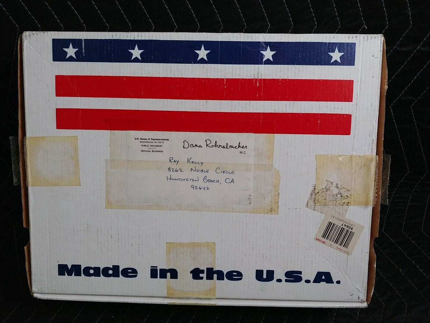 U.S. FLAG  5' x 6'  FLOWN OVER THE U.S. CAPITOL -CERTIFIED w/ COA