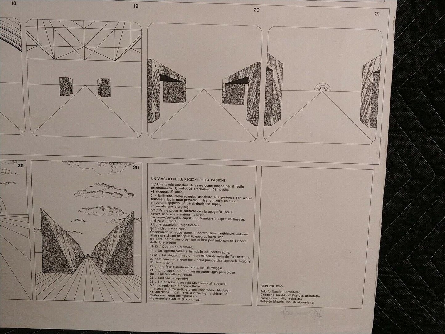 SuperStudio Un viaggio nelle regioni della ragione - 71/500 - Stamped Signed