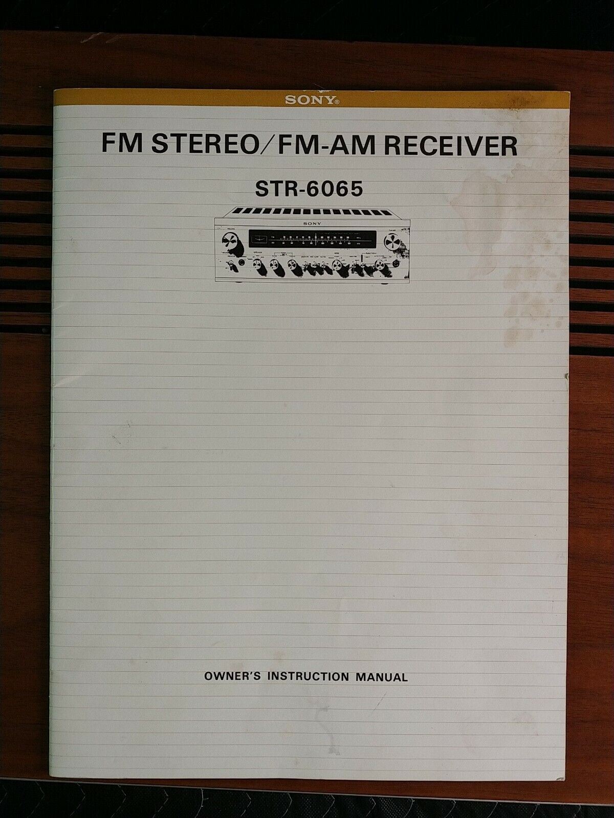 Vintage Sony STR-6065 Stereo Receiver