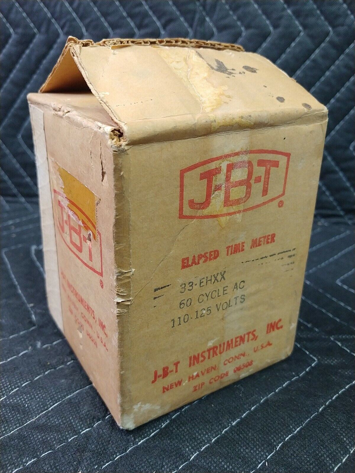 JBT  33-EHXX -  ELAPSED TIME HOUR METER  5-DIGIT 110-125 VAC