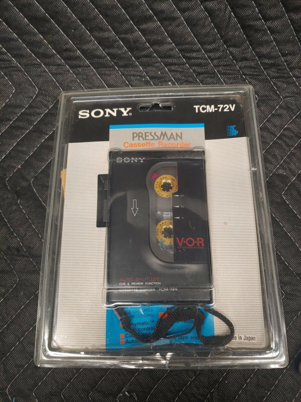 VTG SONY V.O.R TCM-72V Cassette Corder Voice Operated Recording
