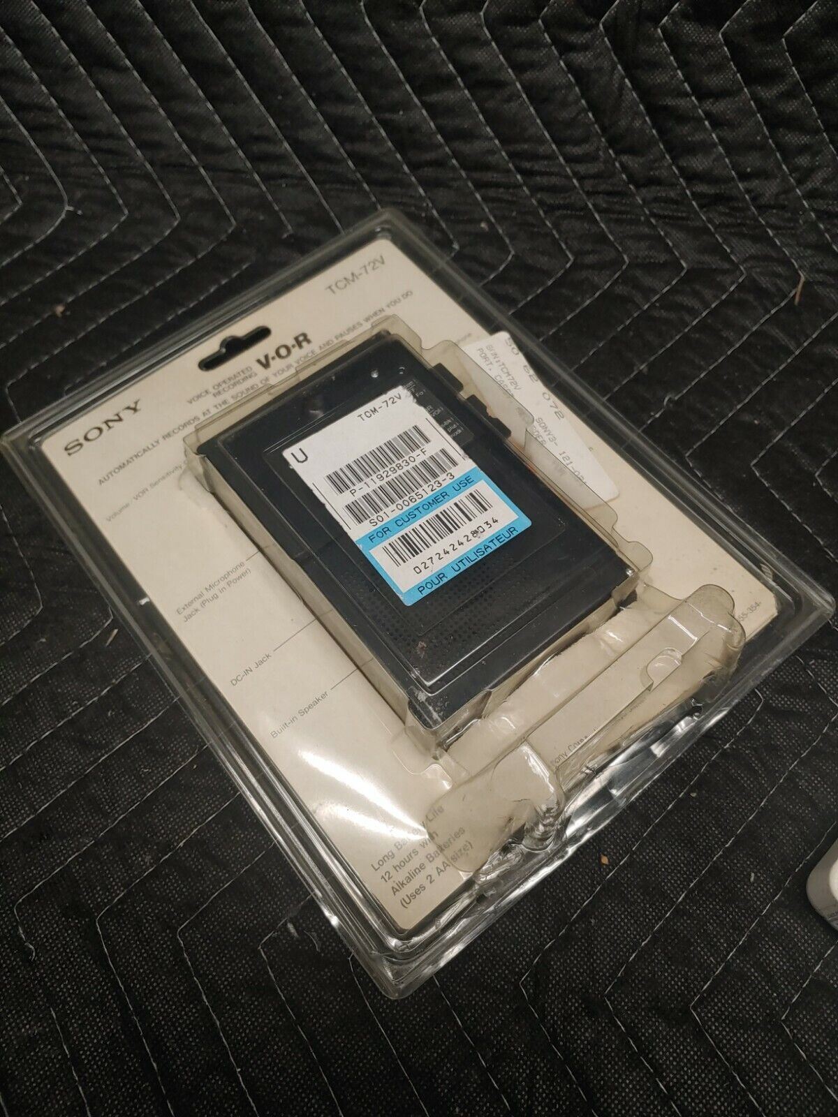 VTG SONY V.O.R TCM-72V Cassette Corder Voice Operated Recording