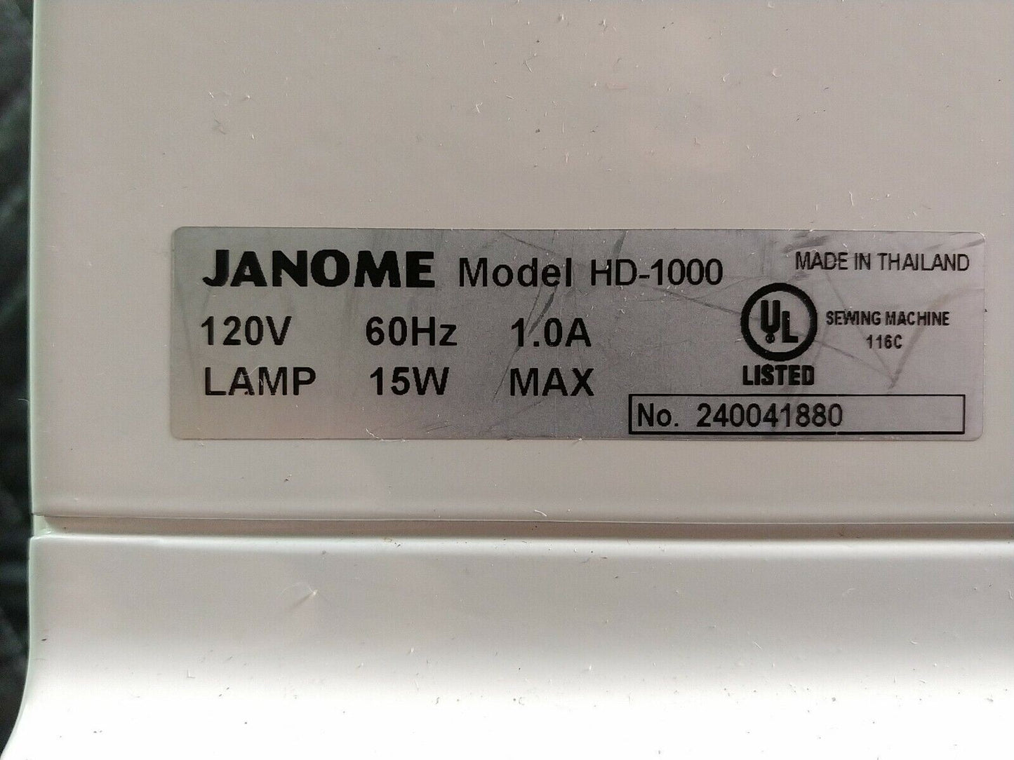 Janome HD1000 Industrial Grade Sewing Machine