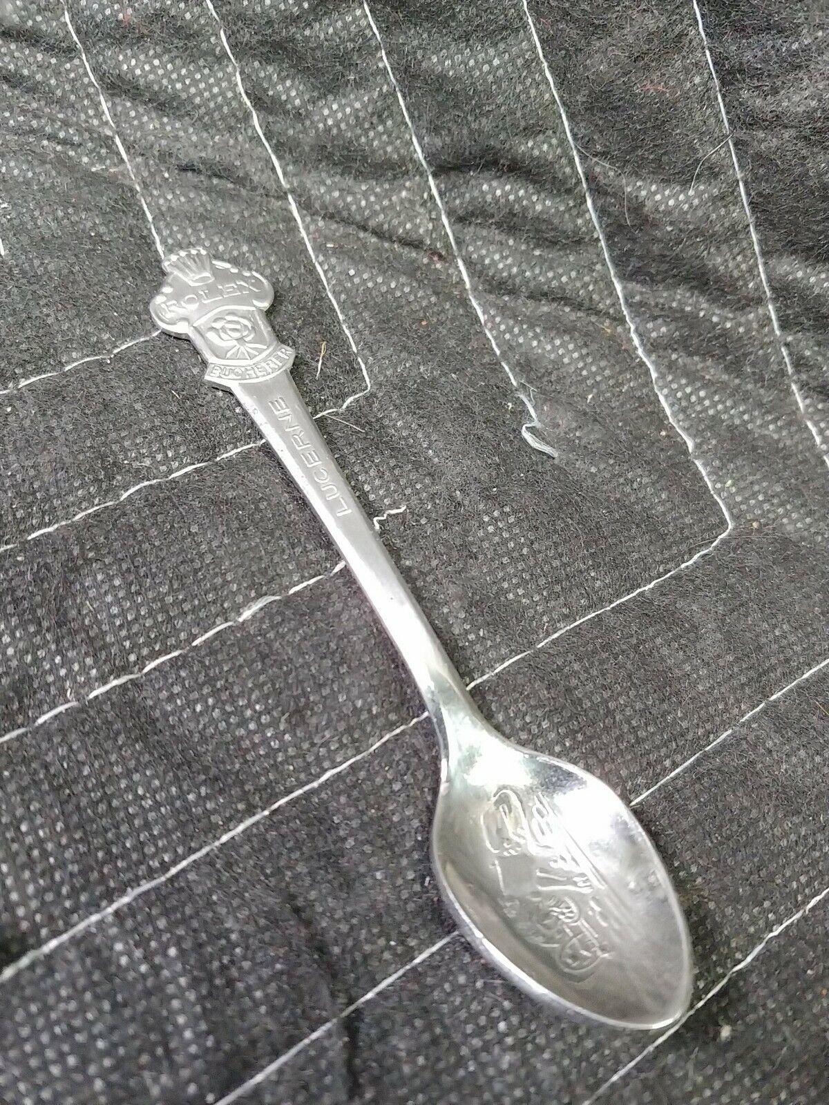 Rolex Bucherer Baby Spoon B 69 Lucerne Rare Genuine Silver Miniature Collectable