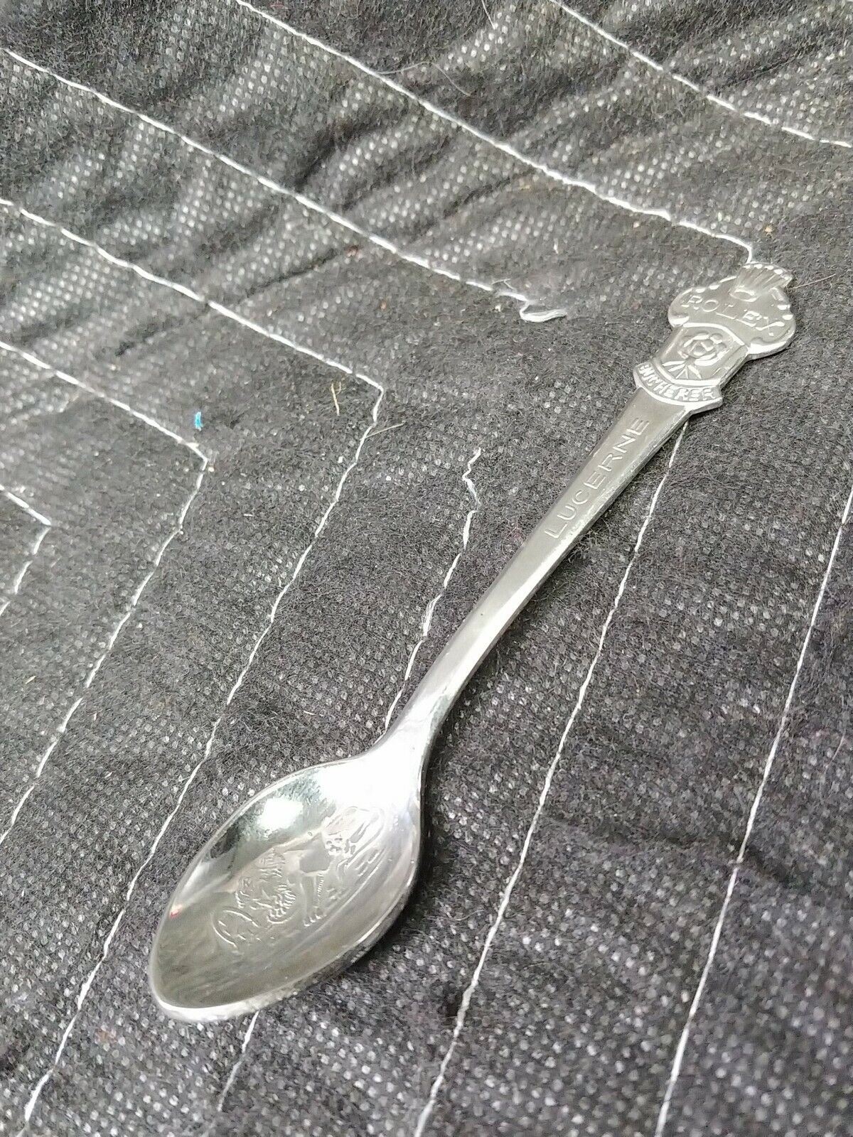Rolex Bucherer Baby Spoon B 69 Lucerne Rare Genuine Silver Miniature Collectable