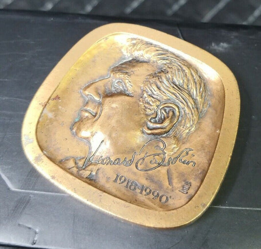 MAGNES MUSEUM Leonard Bernstein - BRONZE MEDAL - crafted by Marika Somogyi