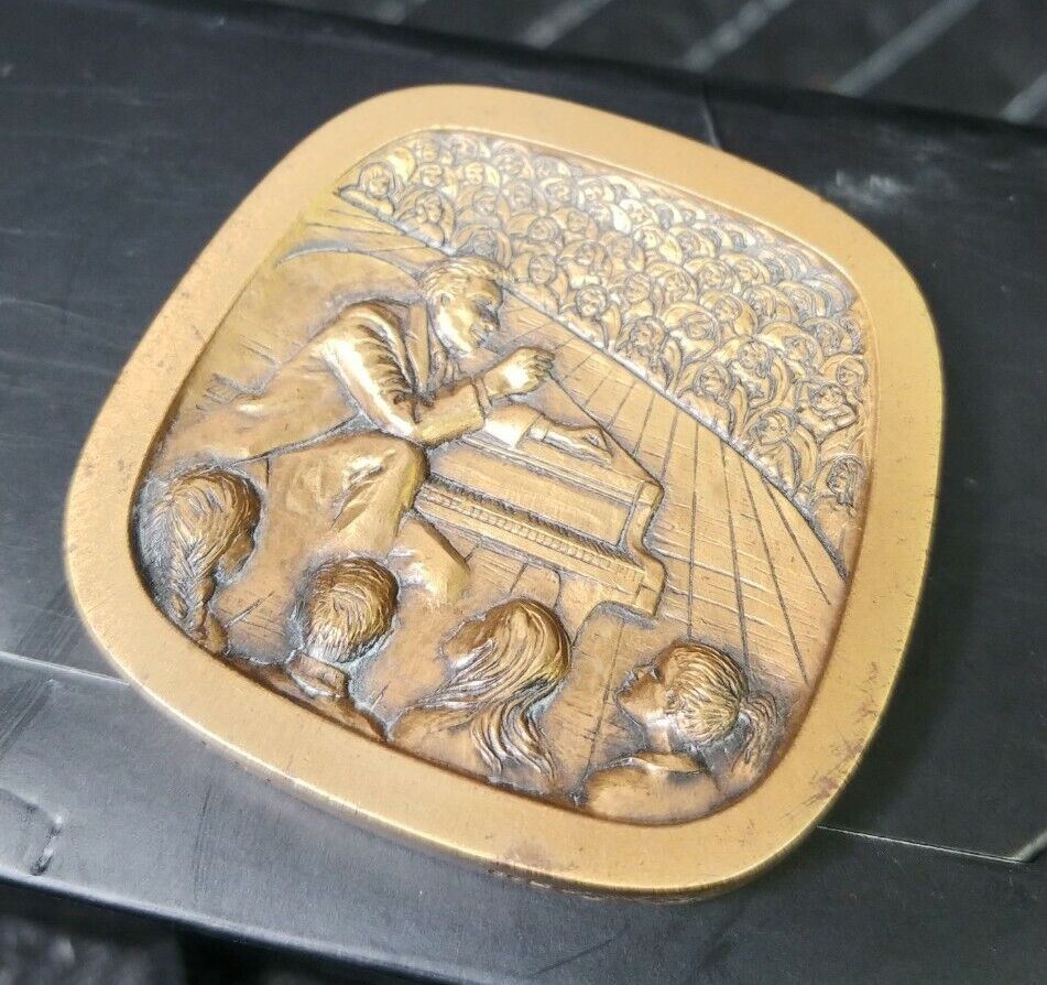 MAGNES MUSEUM Leonard Bernstein - BRONZE MEDAL - crafted by Marika Somogyi