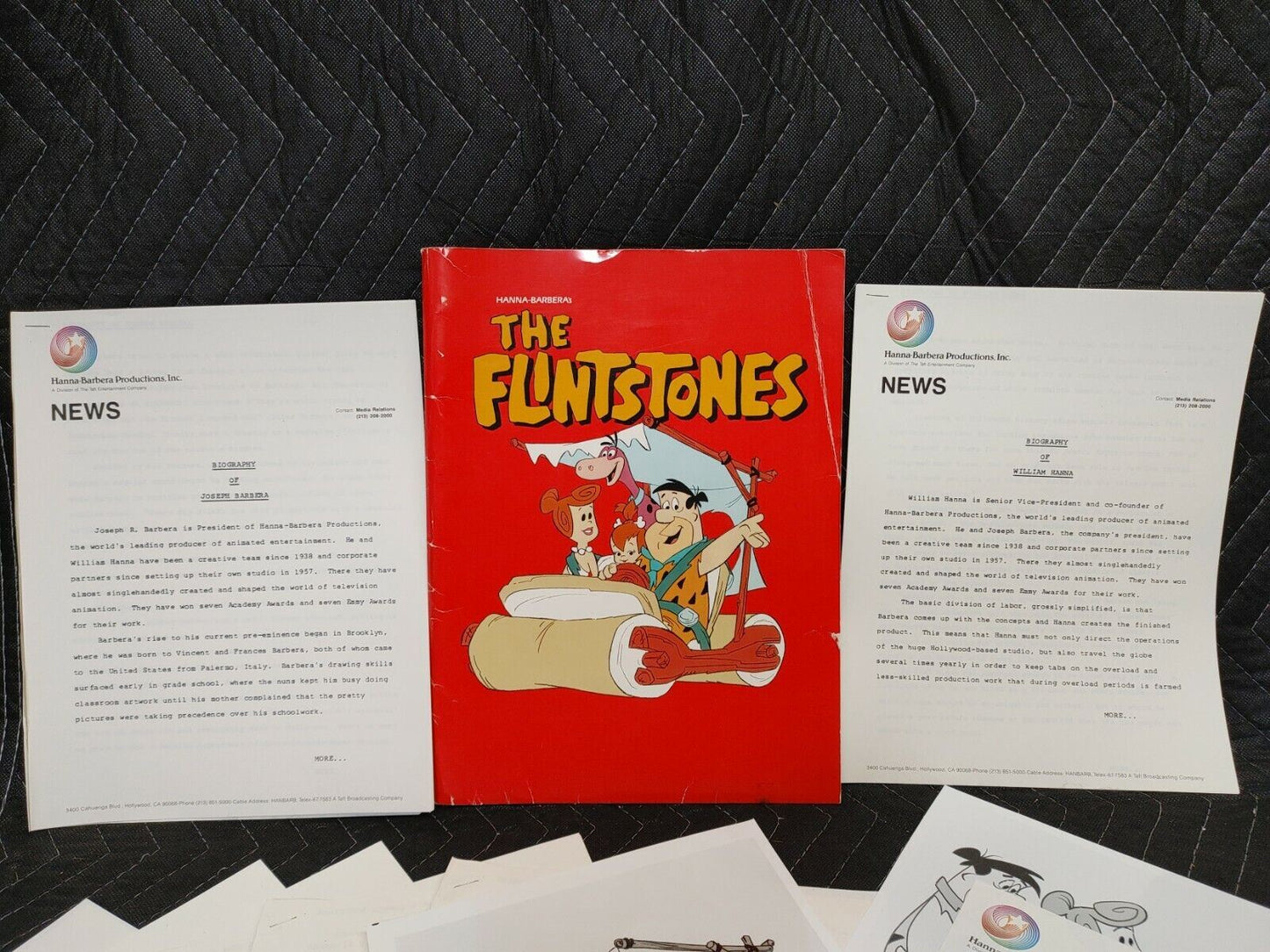 The Flintstones 1984 Hanna-Barbera Productions Media Kit - Unobtainable