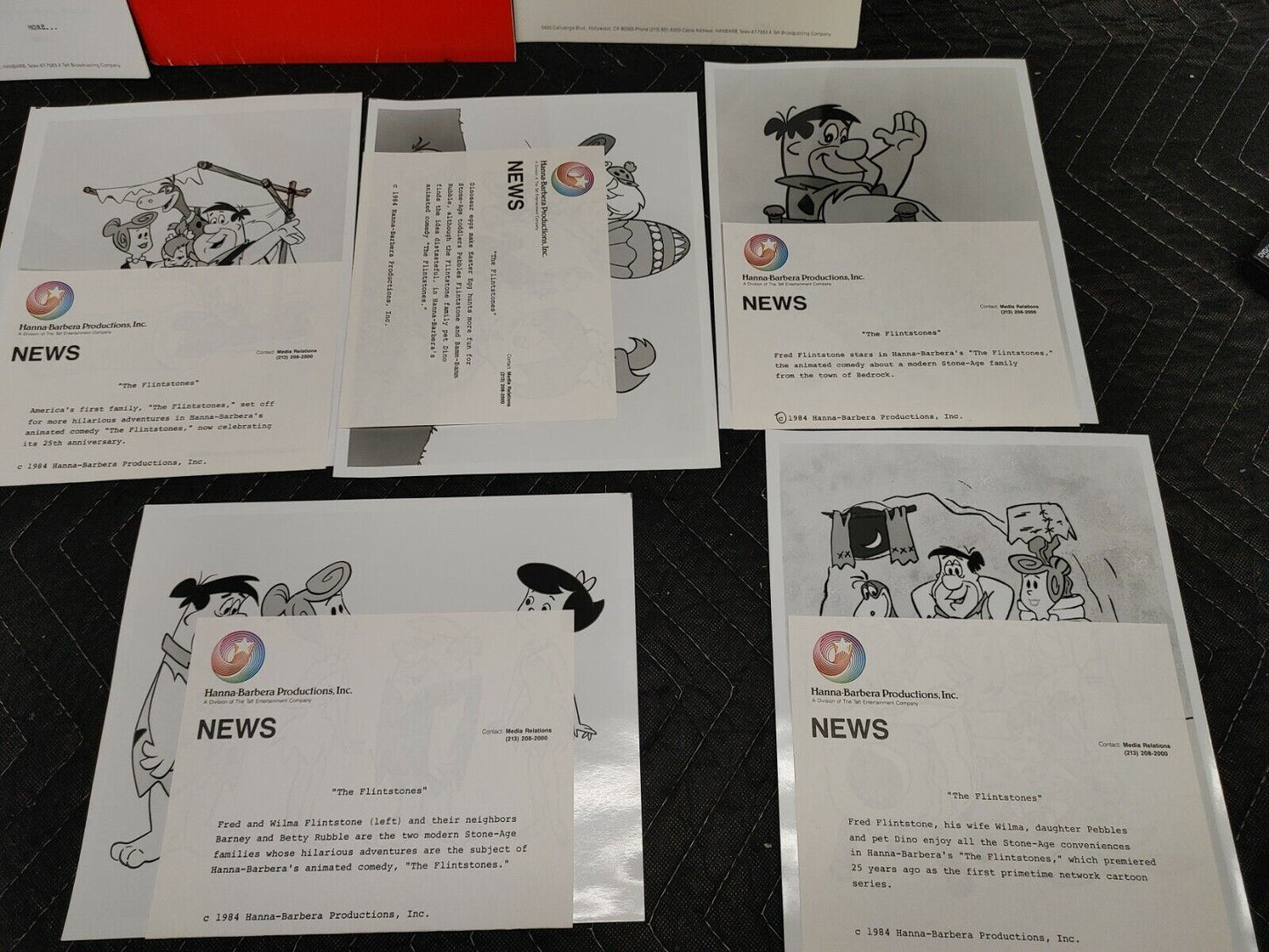 The Flintstones 1984 Hanna-Barbera Productions Media Kit - Unobtainable