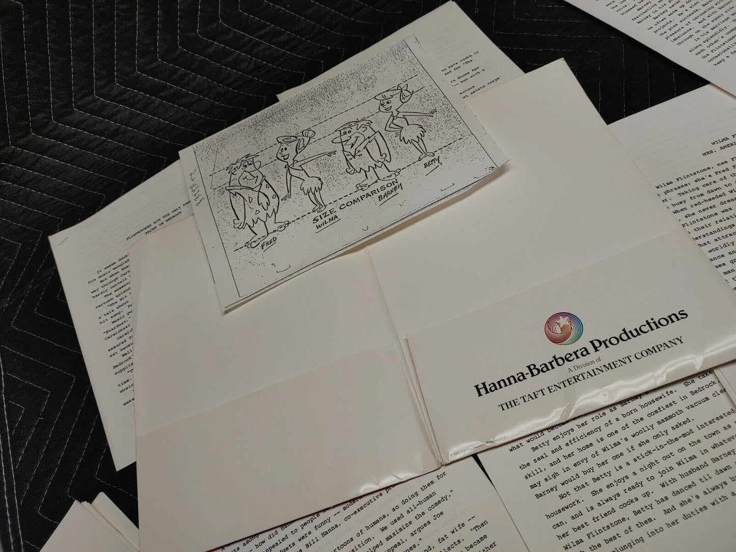 The Flintstones 1984 Hanna-Barbera Productions Media Kit - Unobtainable