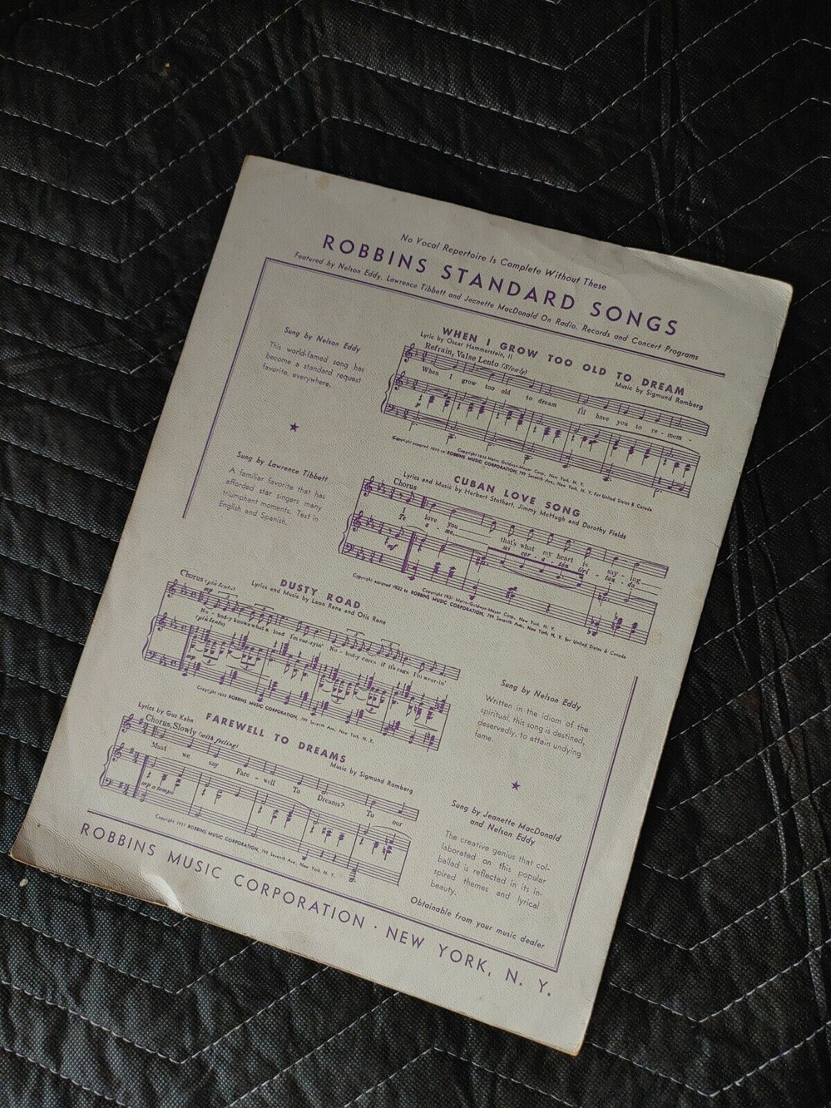 Vintage Eli-Eli Sheet Music by Jacob Koppel Sandler 1934 Robbins