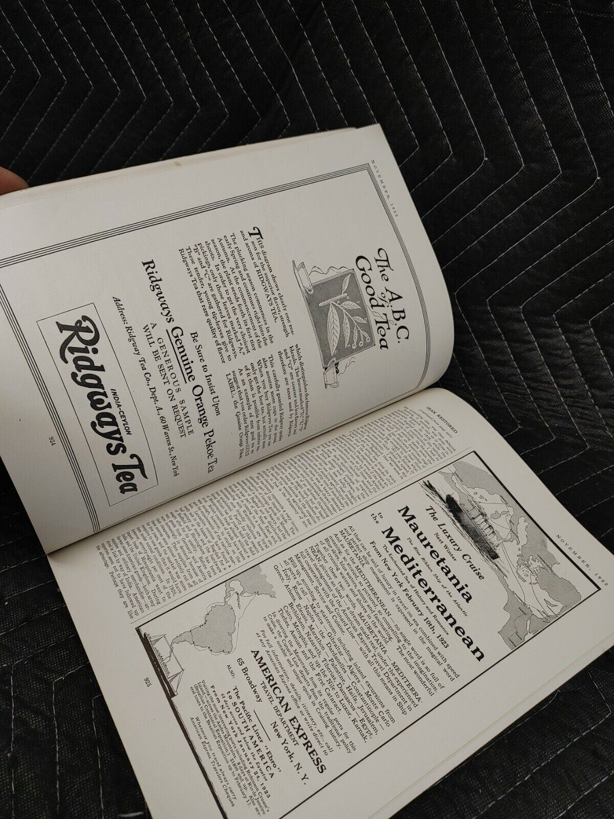 Antique November 1922 Asia Magazine, The American Magazine on the Orient