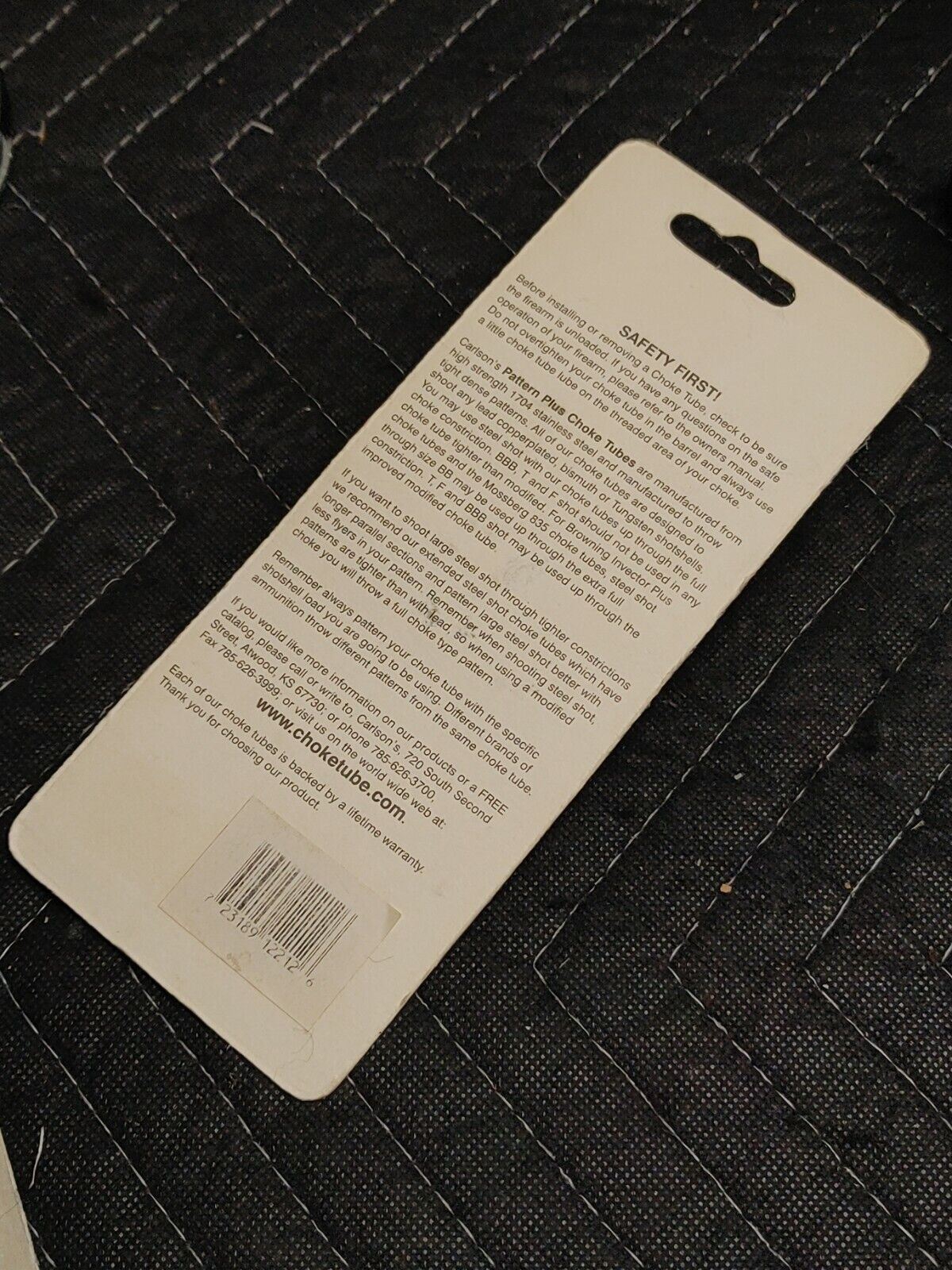 Carlsons Flush Mount Choke Tube 12 Gauge .720 Winchester/Mossberg/Browning 12212