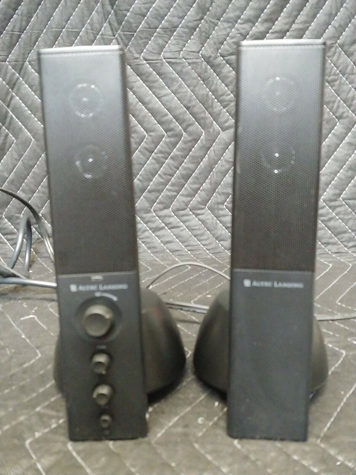 ALTEC LANSING VS4121 Powered Audio System Computer Speakers w/ Subwoofer TESTED