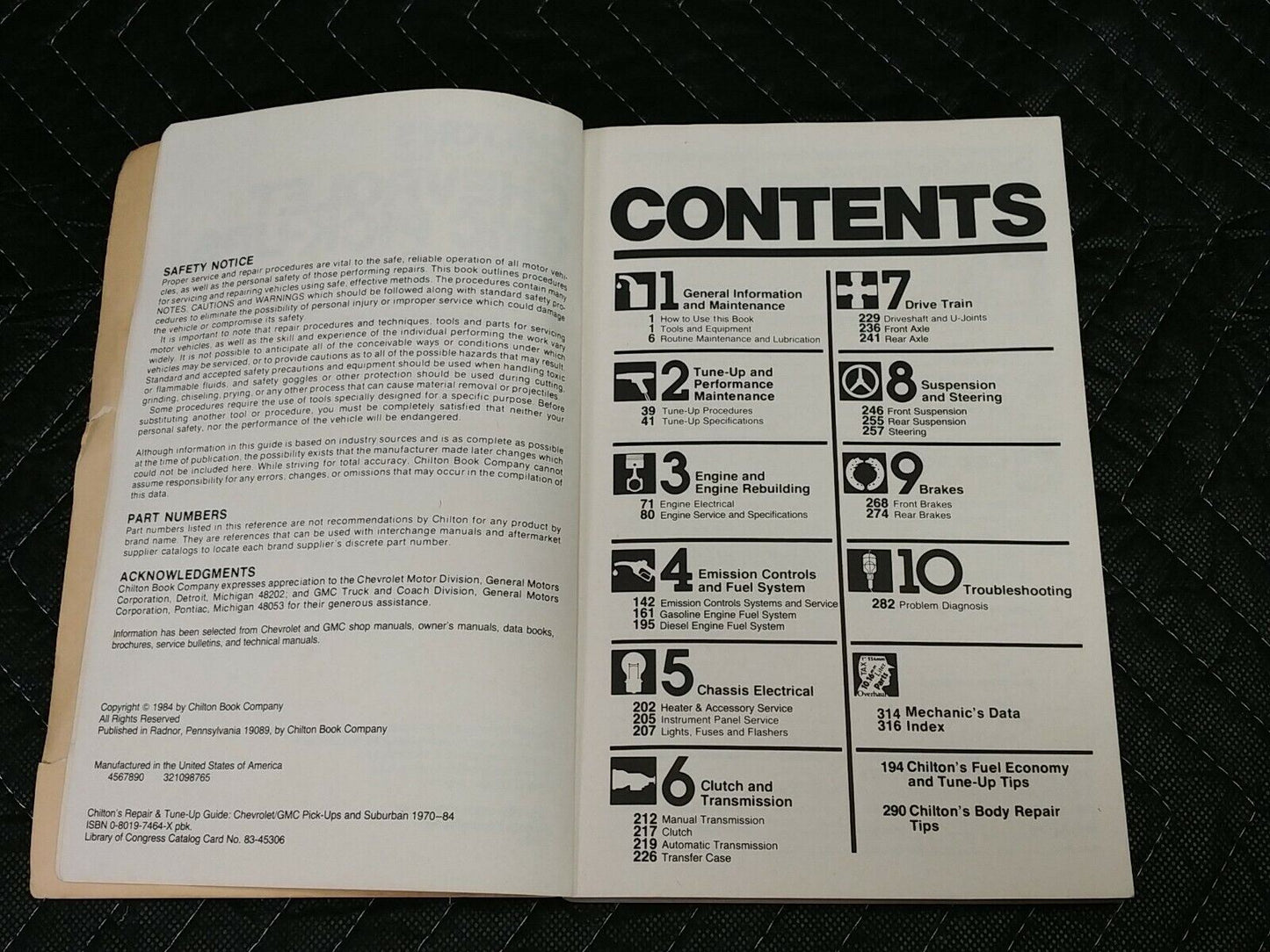 Chilton's CHEVROLET GMC PICK-UPS 1970-84 Repair and Tune-up Guide