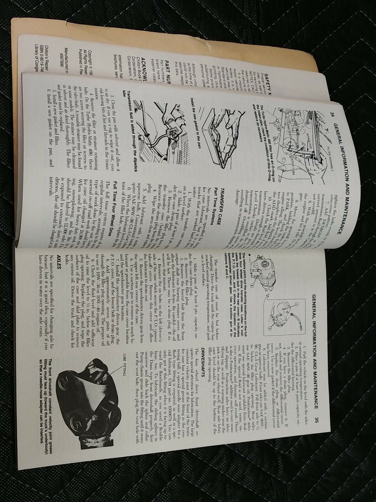 Chilton's CHEVROLET GMC PICK-UPS 1970-84 Repair and Tune-up Guide