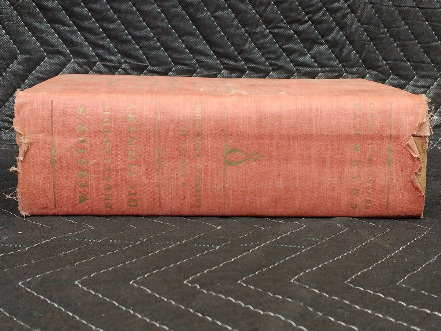 1941 Webster's Encyclopedic Dictionary by Columbia, Thumb-Indexed RED HARD COVER