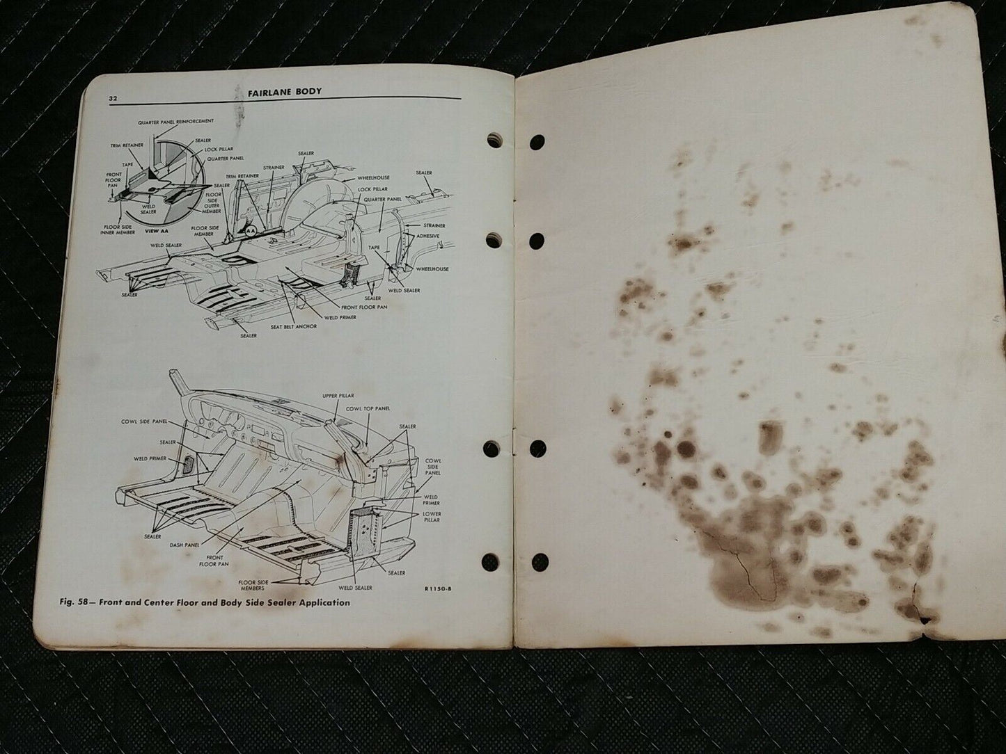 1962 FORD FAIRLANE BODY Service Handbook 20401 Factory Original Manual Info OEM
