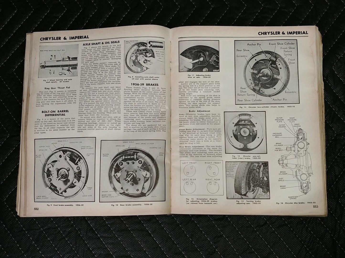 MOTOR'S Auto Repair Manual 1959 (2nd Printing) Covers 1952 - 1959 Models 22nd Ed