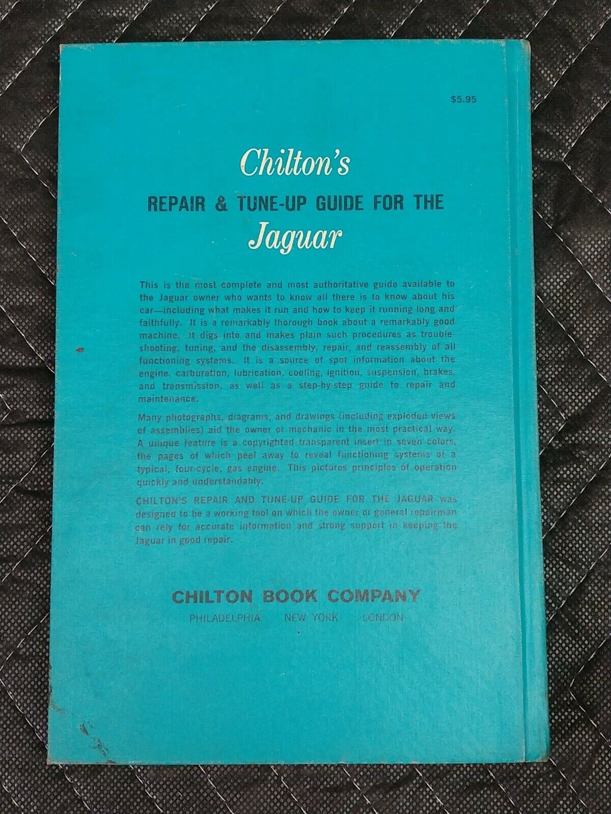 Chilton’s Repair and Tune-up Guide Jaguar 340 420 420G XKE & Preceding Models