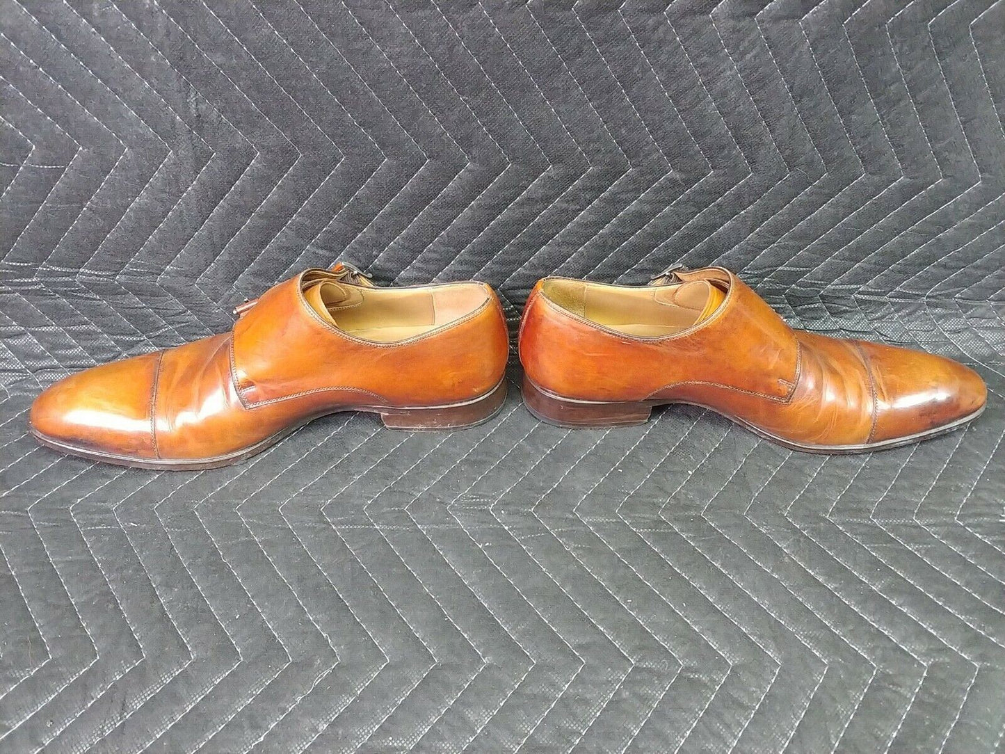 Magnanni Mens Casual Shoes 15052 Brown Buckle 8.5 Magnanni Mens Casual Shoes