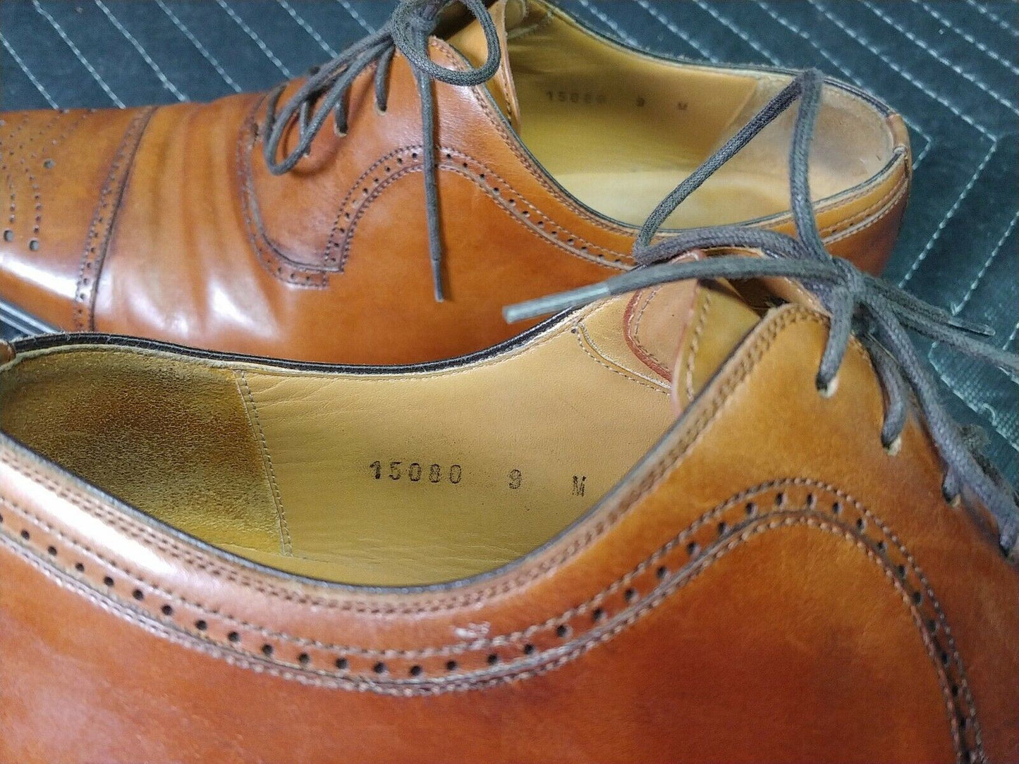 Magnanni Mens Shoes 9 US Brown Leather Cap Toe Oxfords 15080 42 EUR