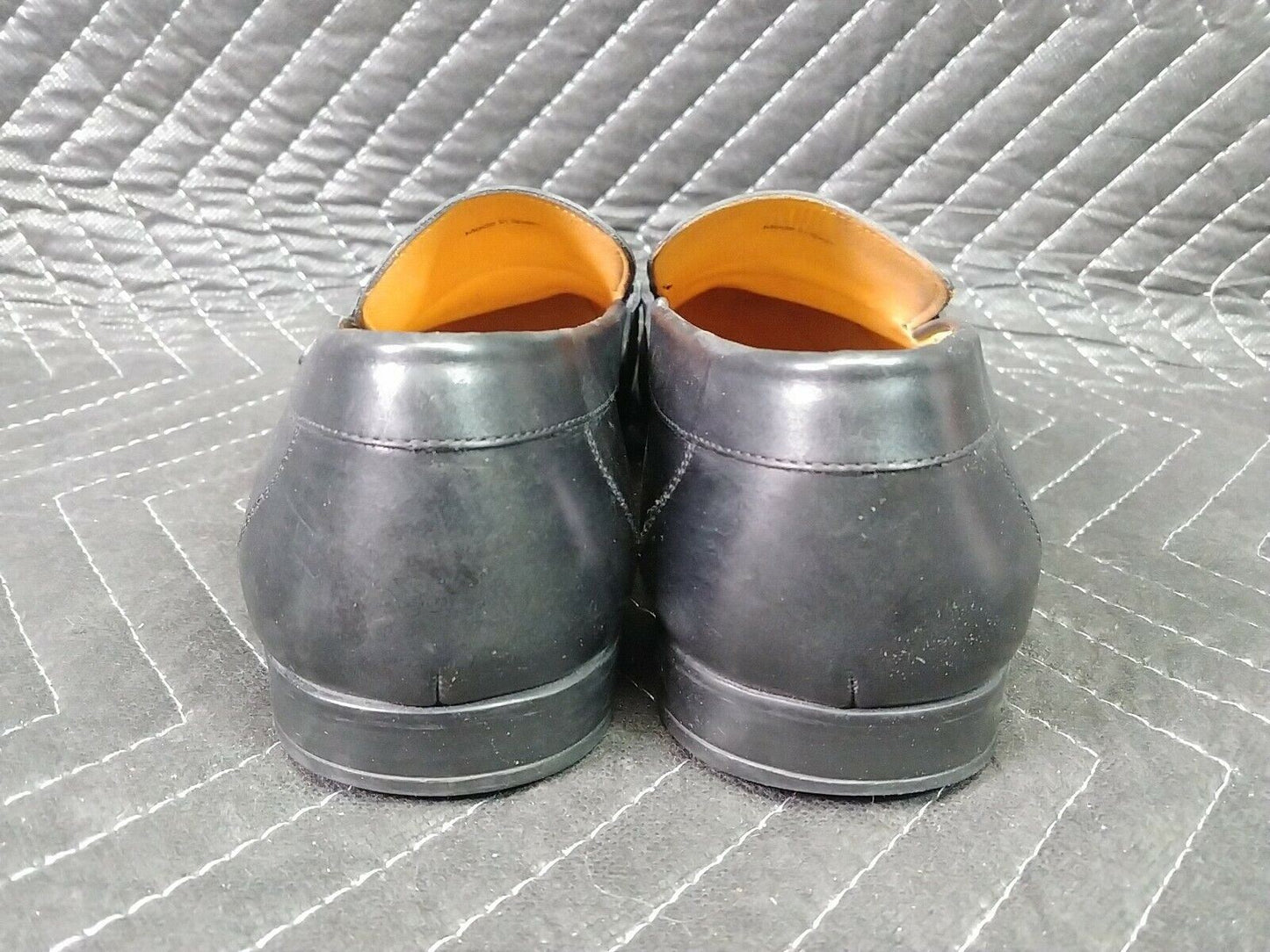 MAGNANNI Men's Black Leather LINO Loafers Shoes 15061 Size 9M Spain EU42