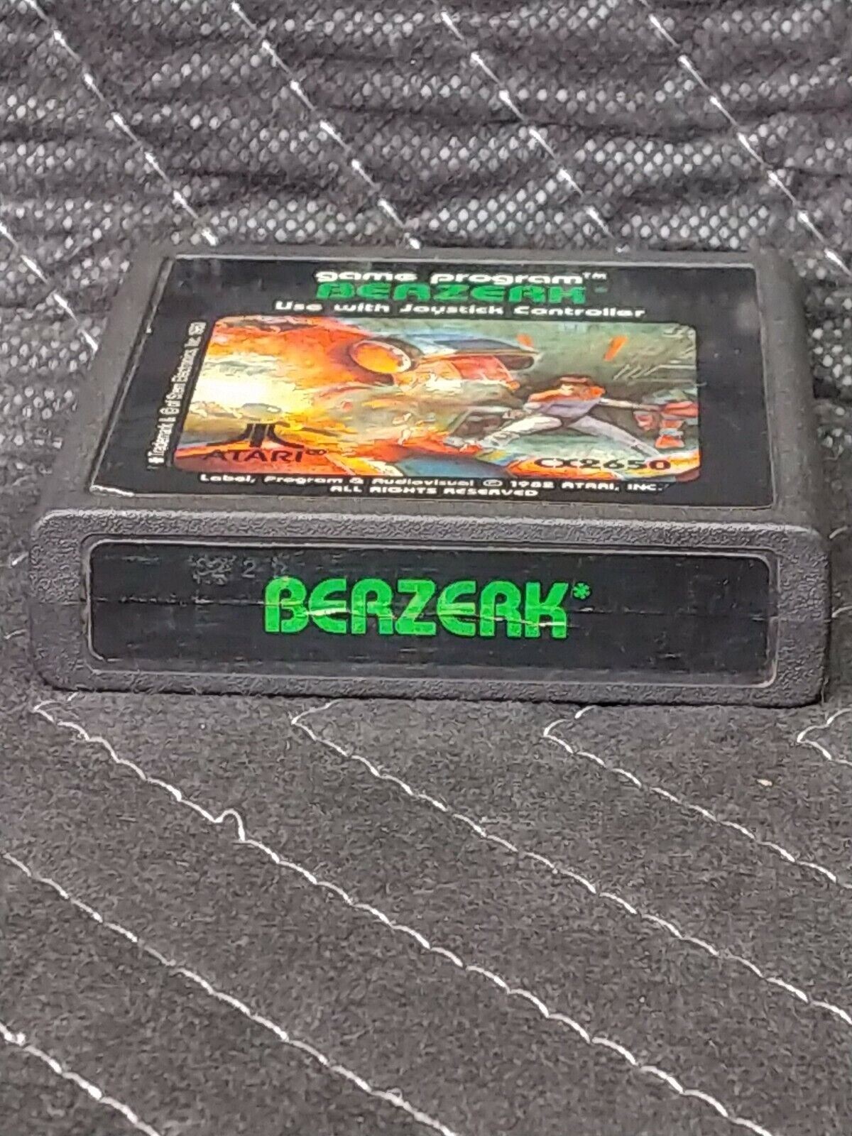 1982 "Berzerk" (CX2650) Atari 2600 Video Game Cartridge
