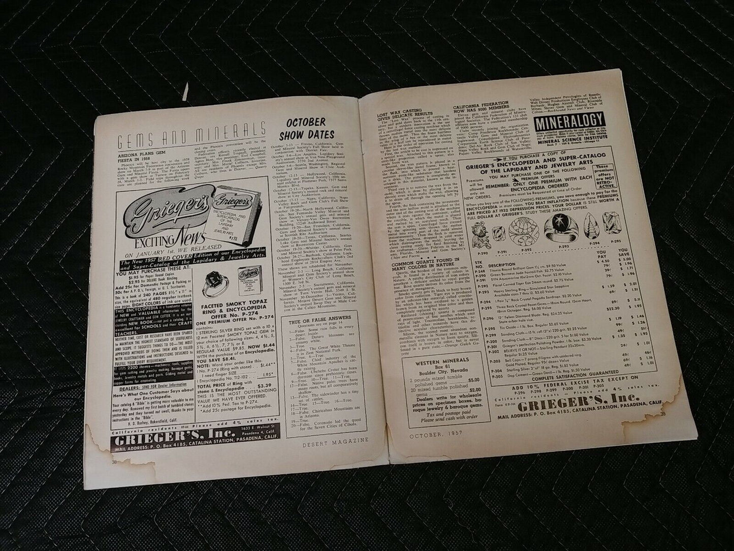 Vintage Desert Magazine October 1957